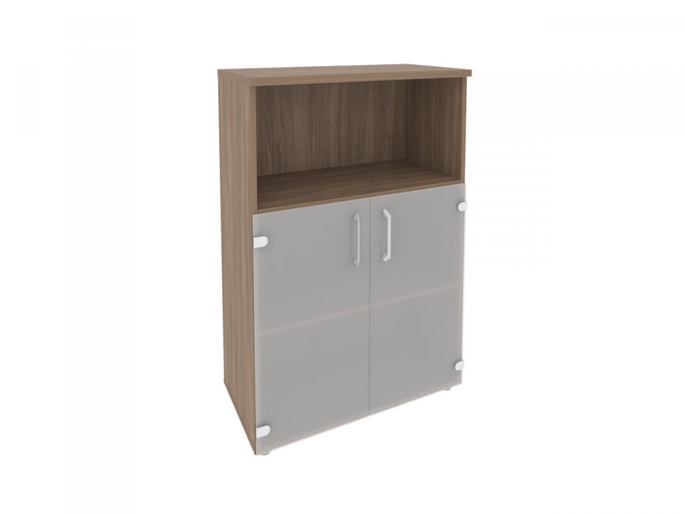 Офисная мебель ONIX O.ST-2.2 Шкаф средний широкий (2 низких фасада стекло)