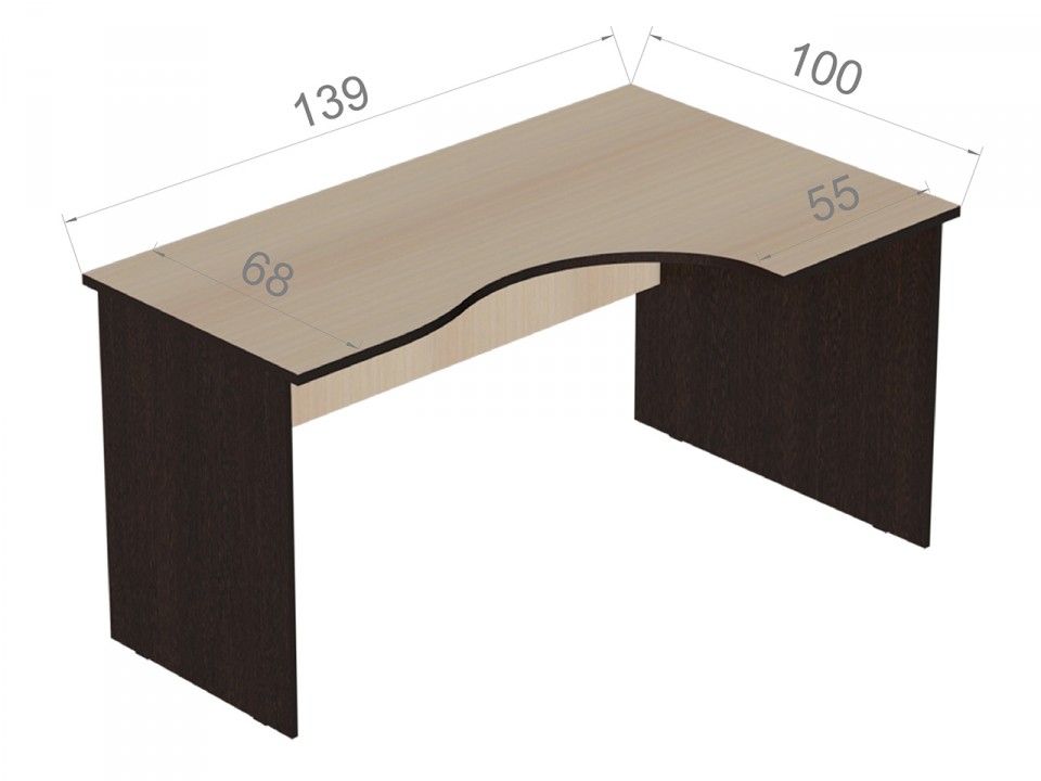Офисная мебель РЕФЕРЕНТ Стол Р.СКУ-14(правый)
