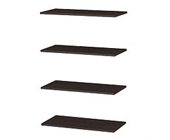 Кабинет для руководителя премиум класса Fermo Комплект полок 4 шт для шкафа