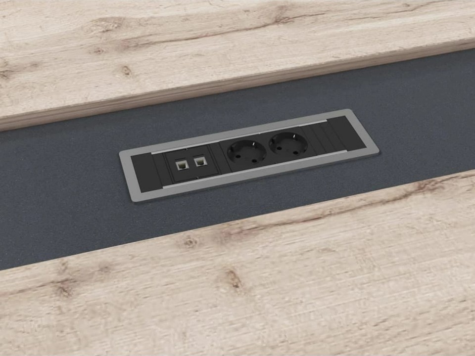 Кабинет руководителя Torston Т-113 Центральная вставка стола переговора с розеткой (под заказ)