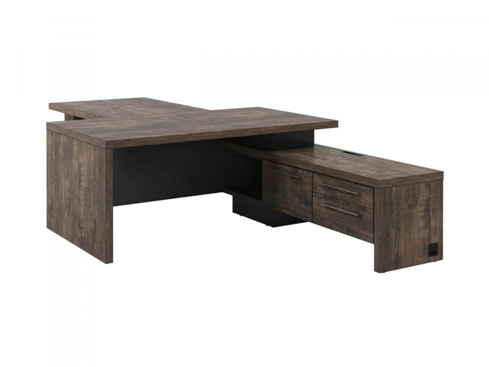 Кабинет руководителя Torston T-818пр.1000 (прав.) Стол руководителя с тумбой и бриф. с розеткой