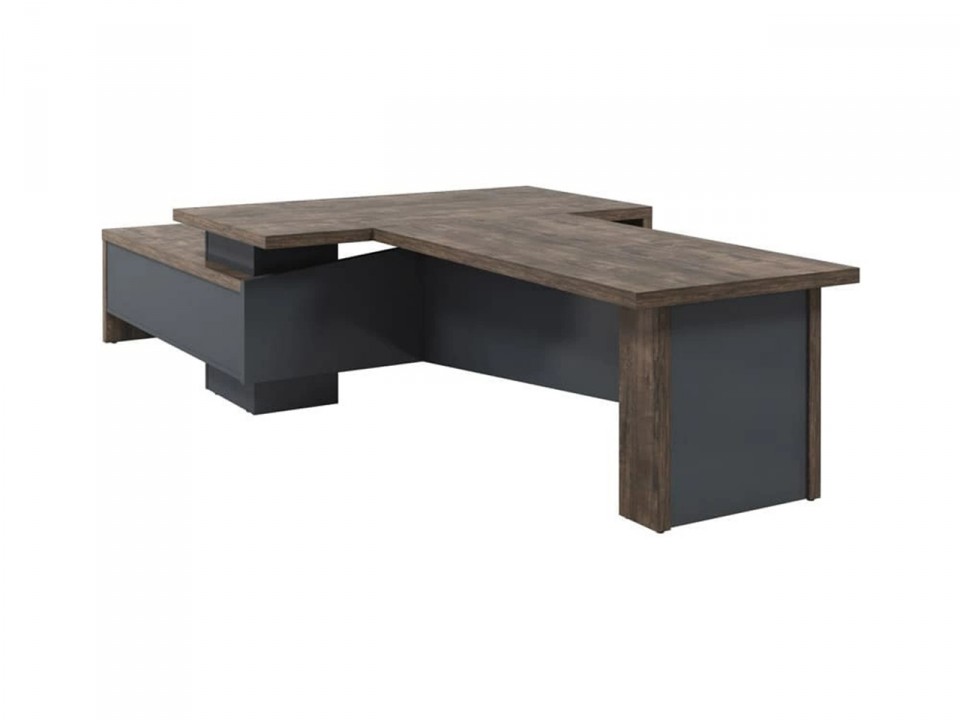 Кабинет руководителя Torston T-918пр.0000 (прав.) Стол руководителя с тумбой и бриф. б/розетки