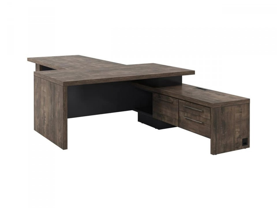 Кабинет руководителя Torston T-918пр.1000 (прав.) Стол руководителя с тумбой и бриф. с розеткой