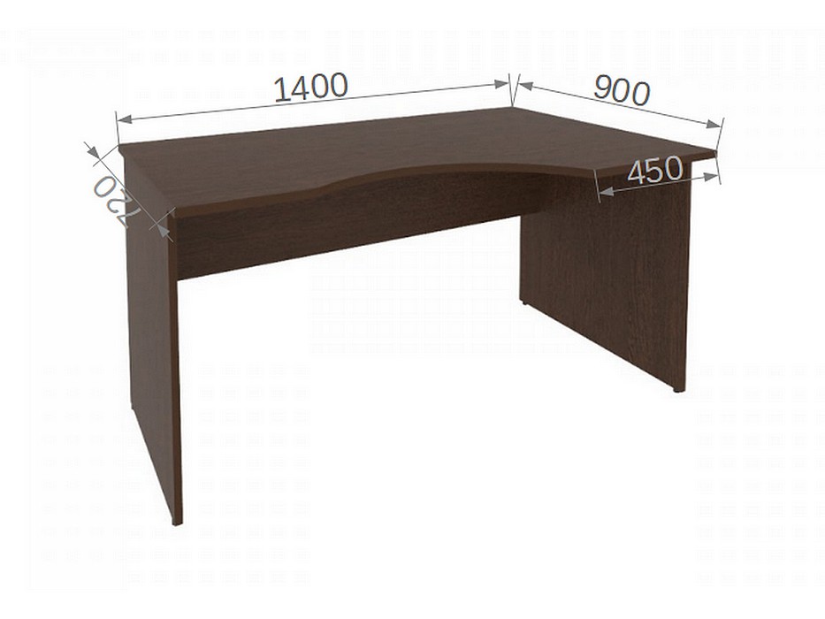 Стойка ресепшн RIVA Стол угловой (правый) А.СА-2 Пр