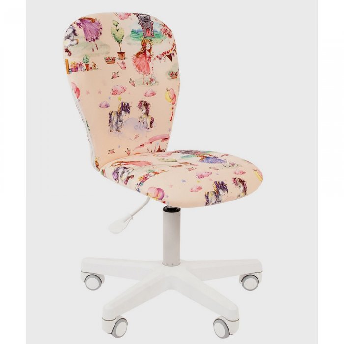 Кресло детское Chairman Kids 105/white (ткань принцессы)