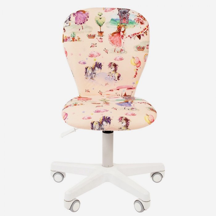 Кресло детское Chairman «Kids 105/white (ткань принцессы)» - вид 2