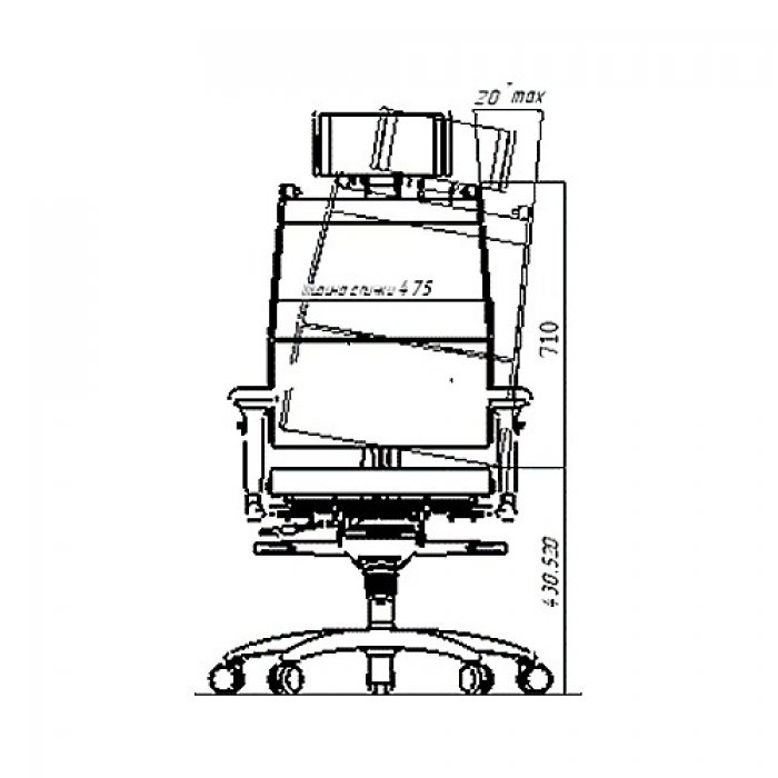 Кресло руководителя «METTA Y-4D Free 0012212/0017839» - вид 6