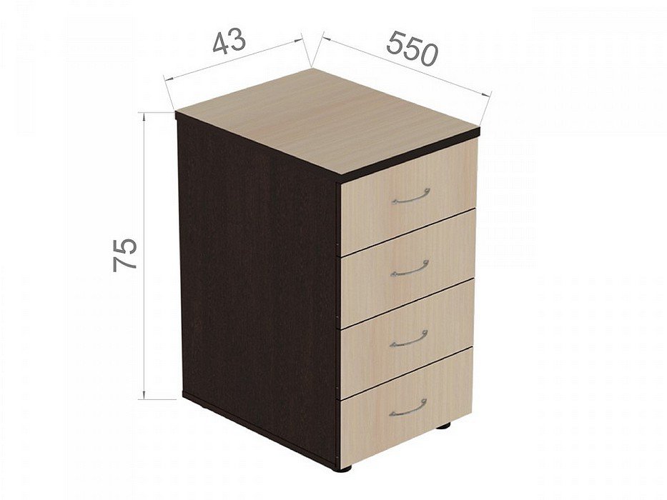 Тумба для офиса «Р.Т-4.1» - вид 2